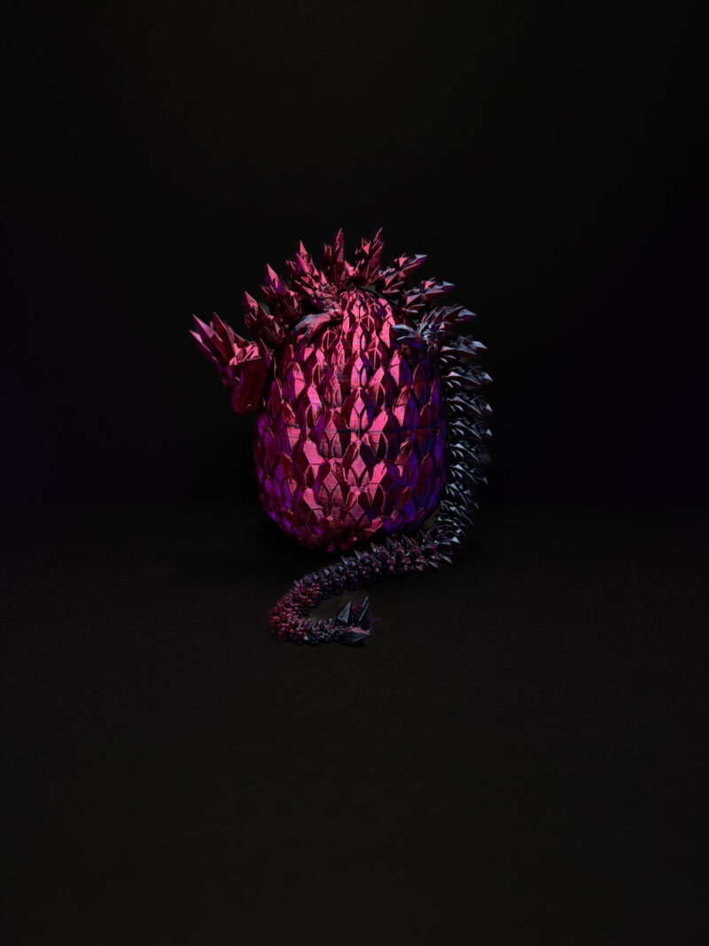 Smok ruchomy ze smoczym jajem w kolorze Midnight City